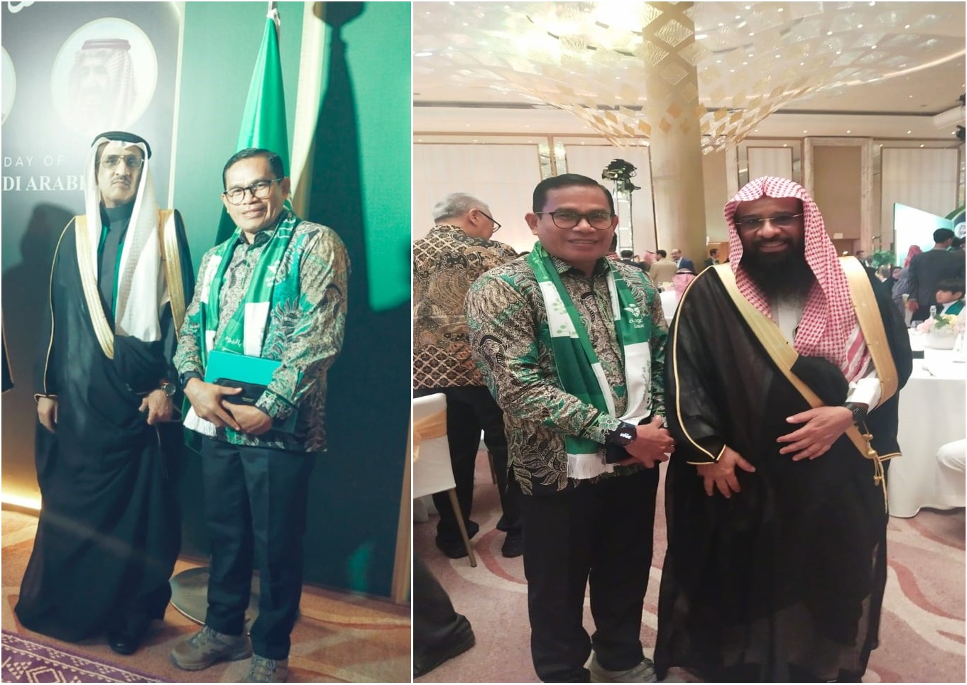 رئيس الجامعة الاسلامية كنداري يحضر احتفال الذكرى الرابعة والتسعين لتأسيس المملكة العربية السعودية في السفارة في جاكرتا